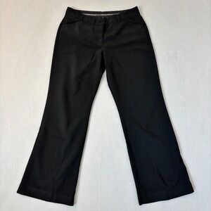 Express Design Studio Editor Black Flare Dress Pants Womens 8S Professional Work